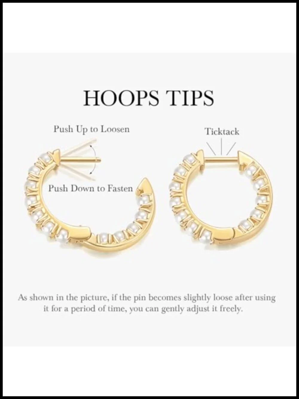 14k Gold Plated Pearl Hoop Earrings for Women Huggie Hoop 20mm/30mm